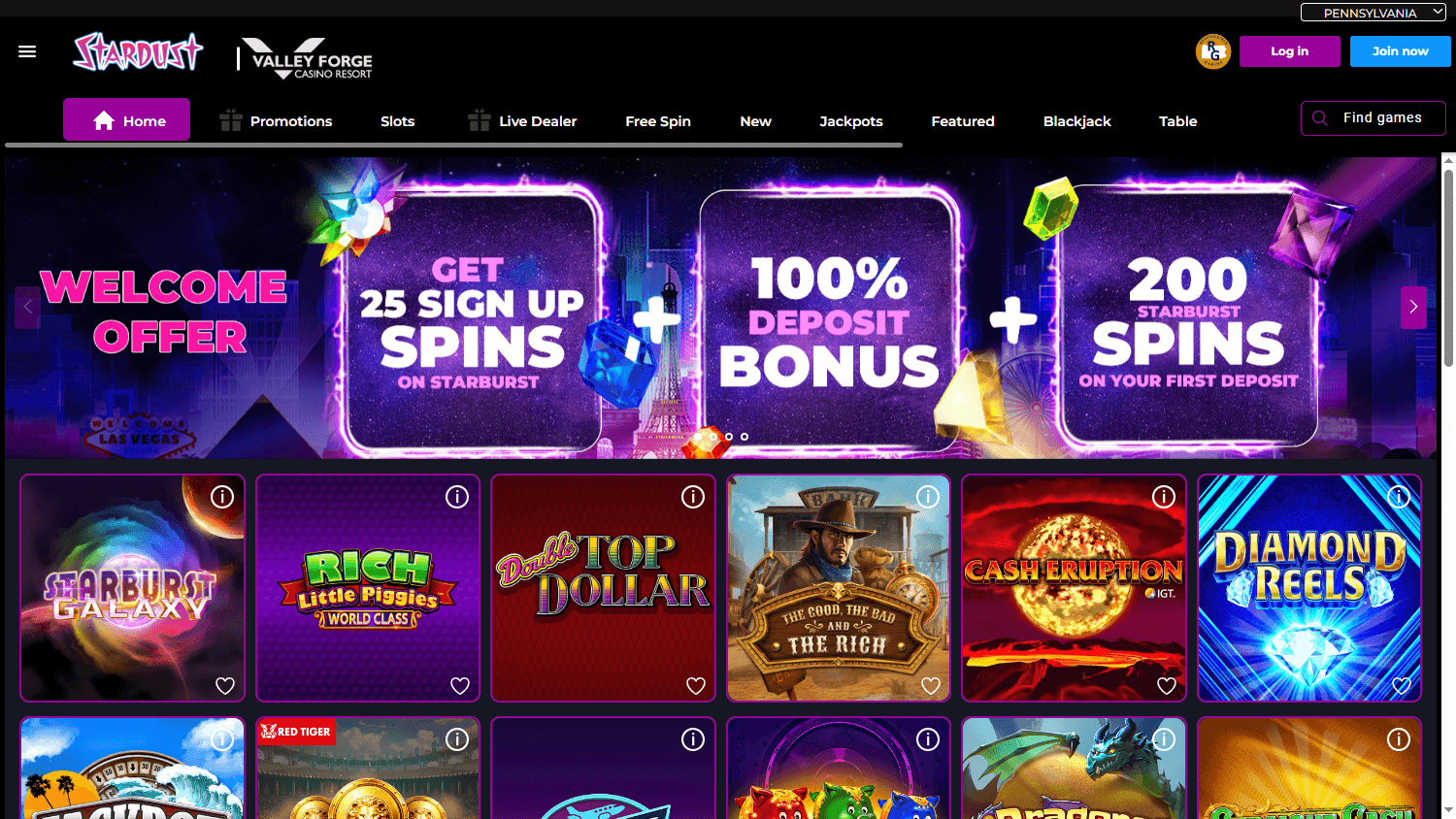 Stardust_Casino_PA_homepage_desktop