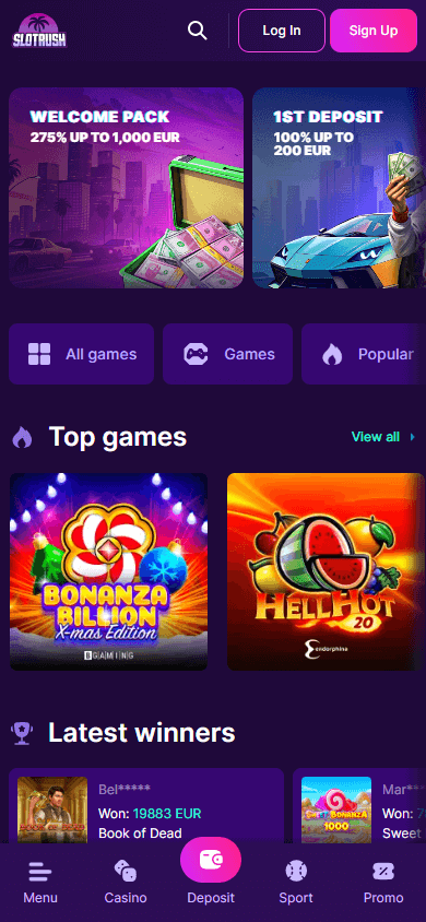 slot_rush_casino_homepage_mobile