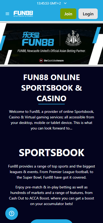 fun88_casino_homepage_mobile