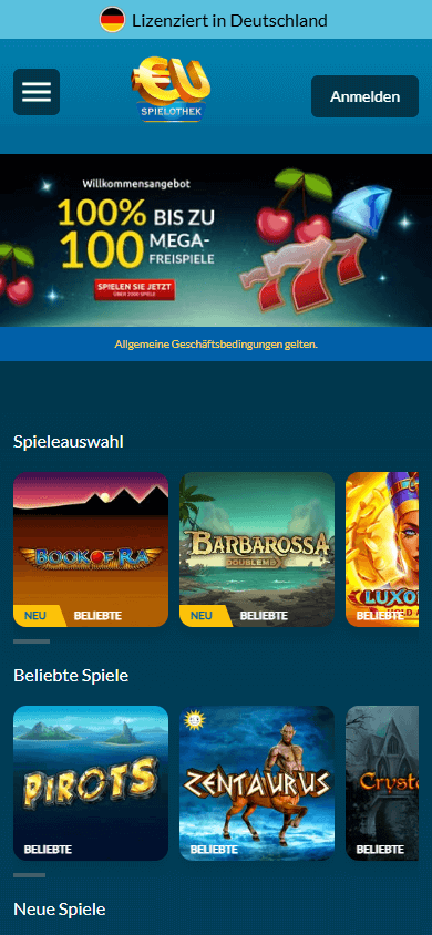 euspielothek_casino_homepage_mobile