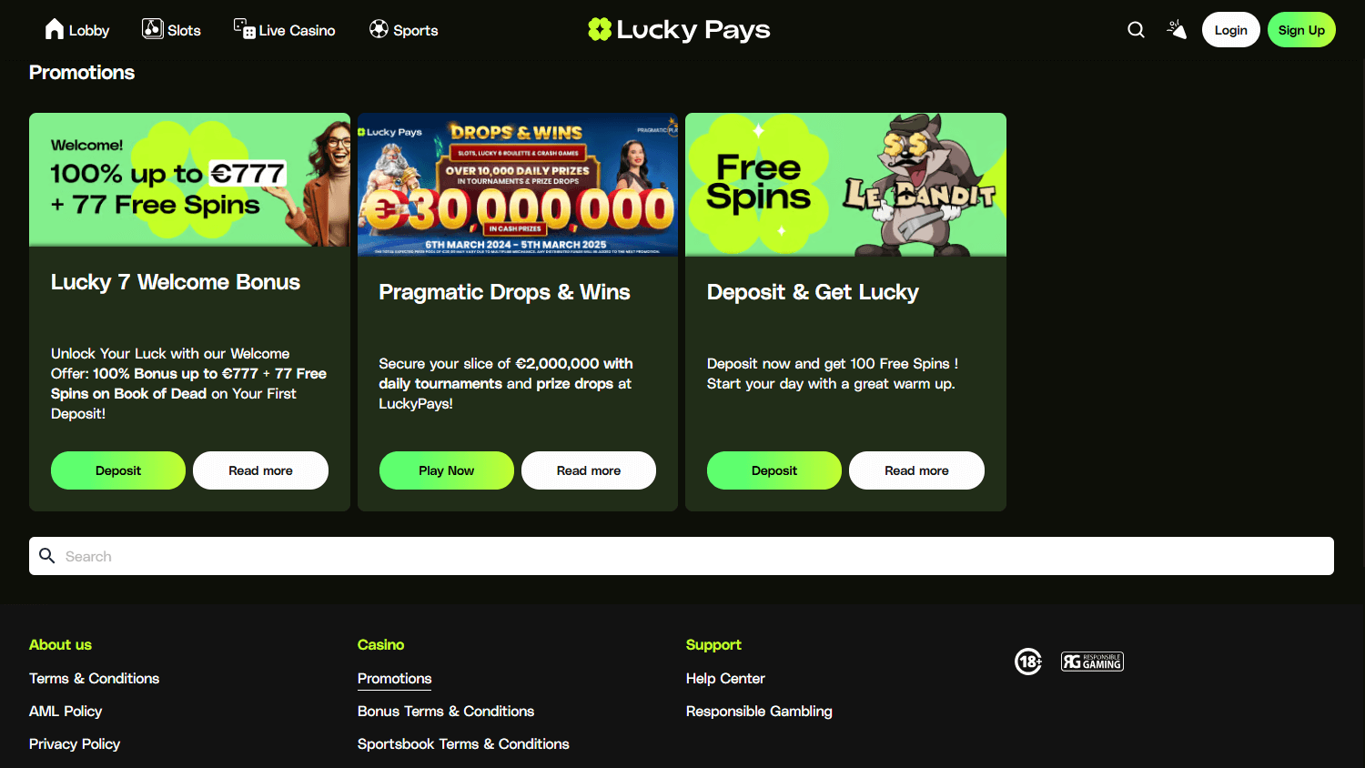 LuckyPays_Casino_promotions_desktop