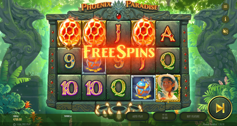 Phoenix Paradise free spins