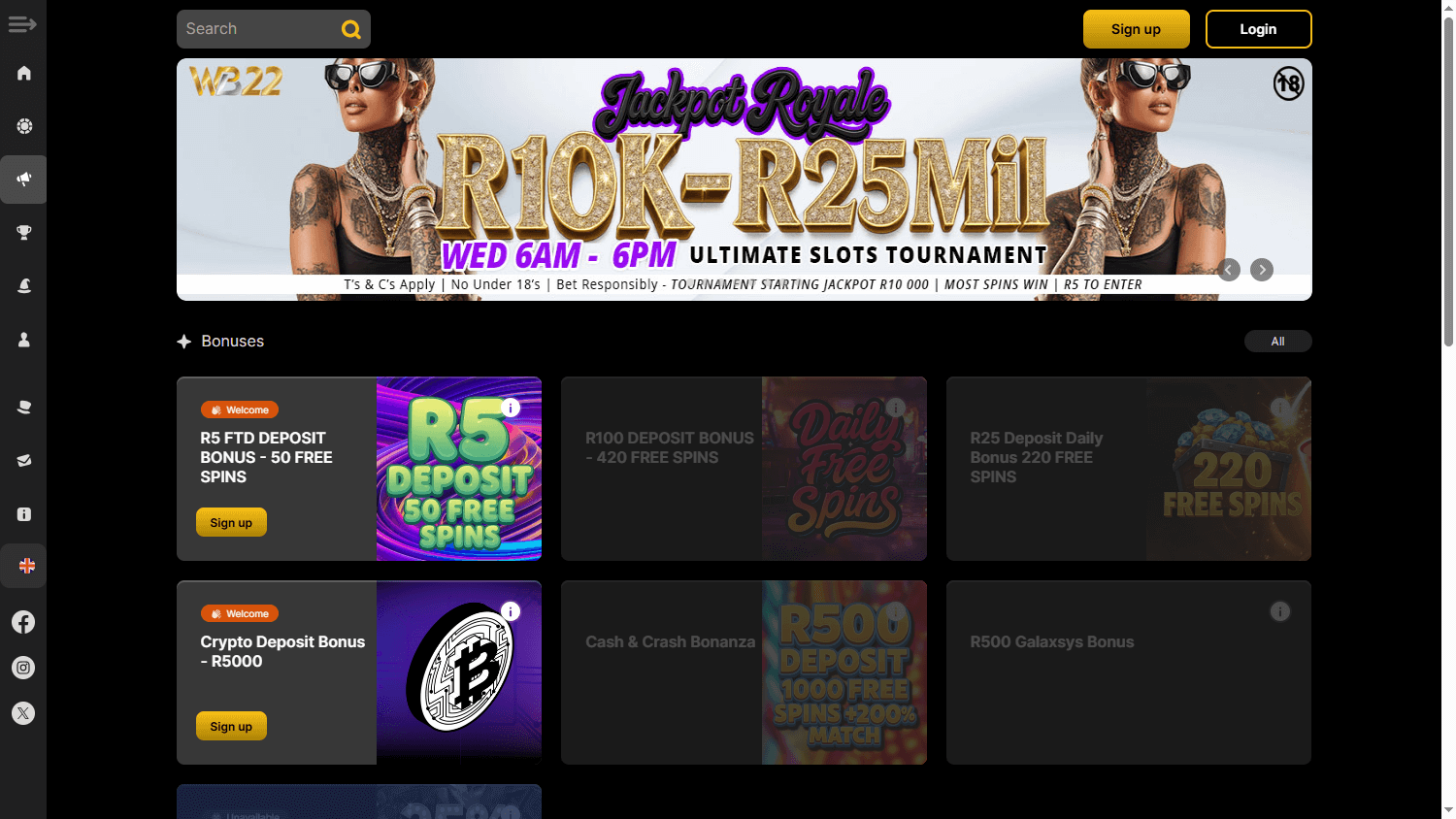 Wanejo_Bets_Casino_promotions_desktop