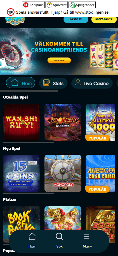 CasinoandFriends_Casino_SE_homepage_mobile