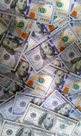 Lottery dollar bills