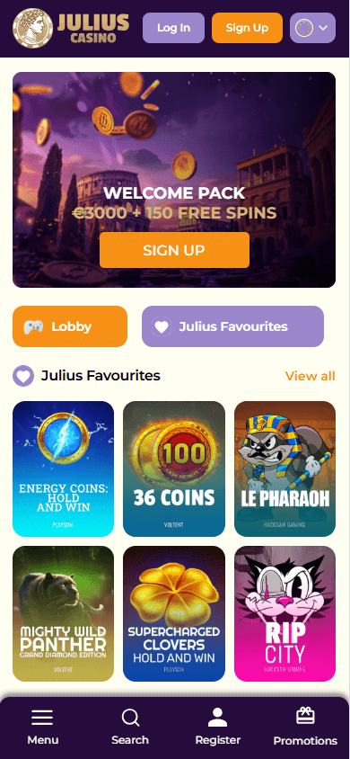 Julius Casino Mobile