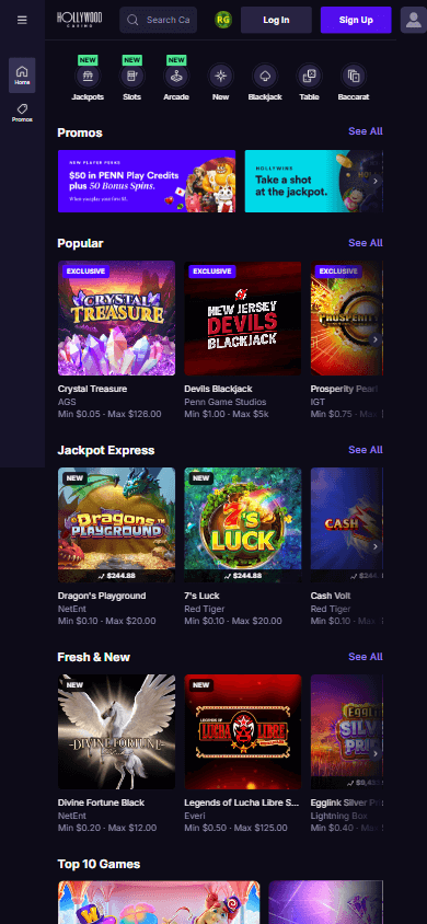 Hollywood_Casino_homepage_mobile