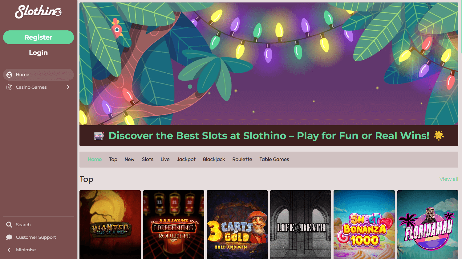slothino_casino_homepage_desktop