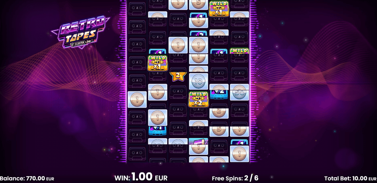 Retro Tapes free spins
