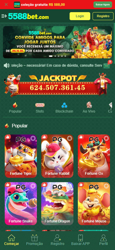 5588Bet_Casino_homepage_mobile