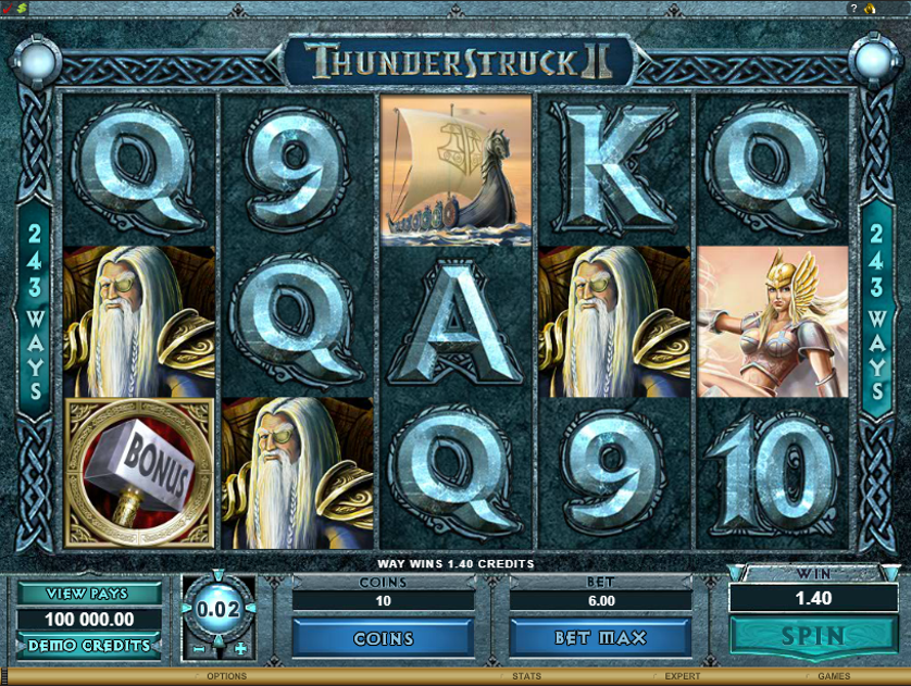 Thunderstruck II Microgaming Slot