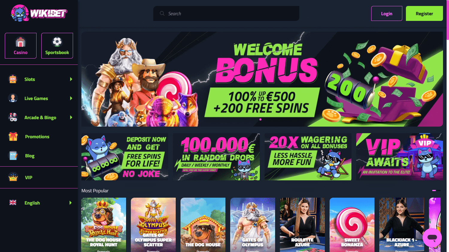 wikibet_casino_homepage_desktop