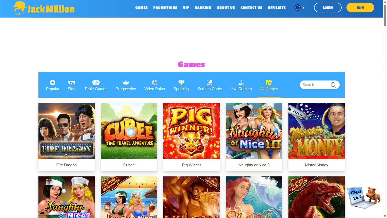 jackmillion_casino_game_gallery_desktop