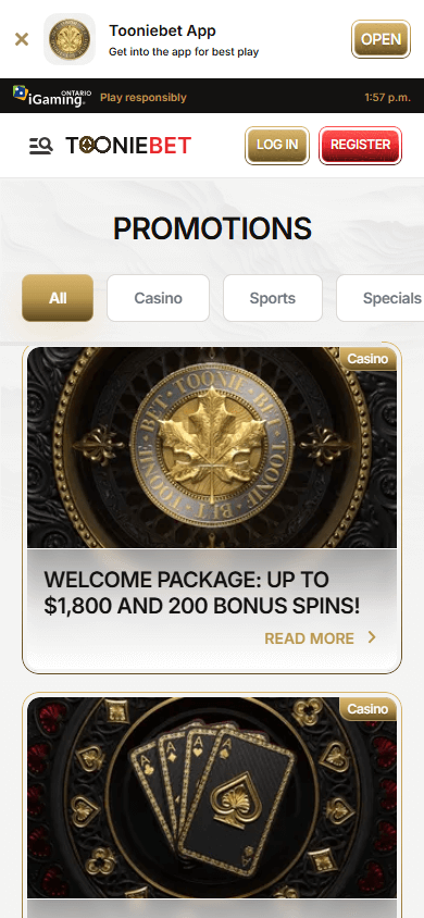 tooniebet_casino_on_promotions_mobile