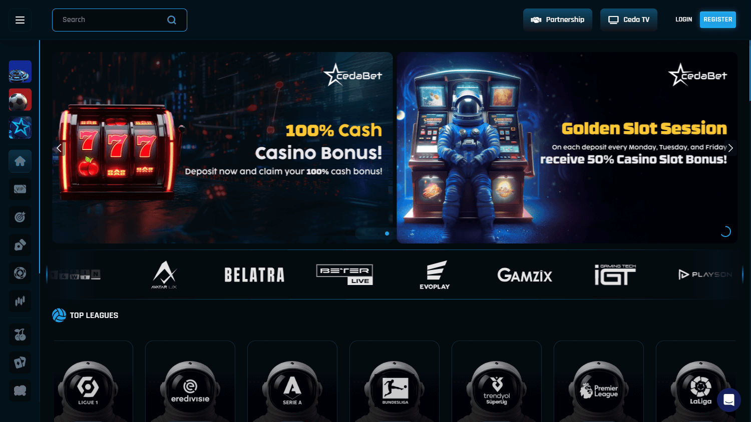 Cedabet_Casino_homepage_desktop