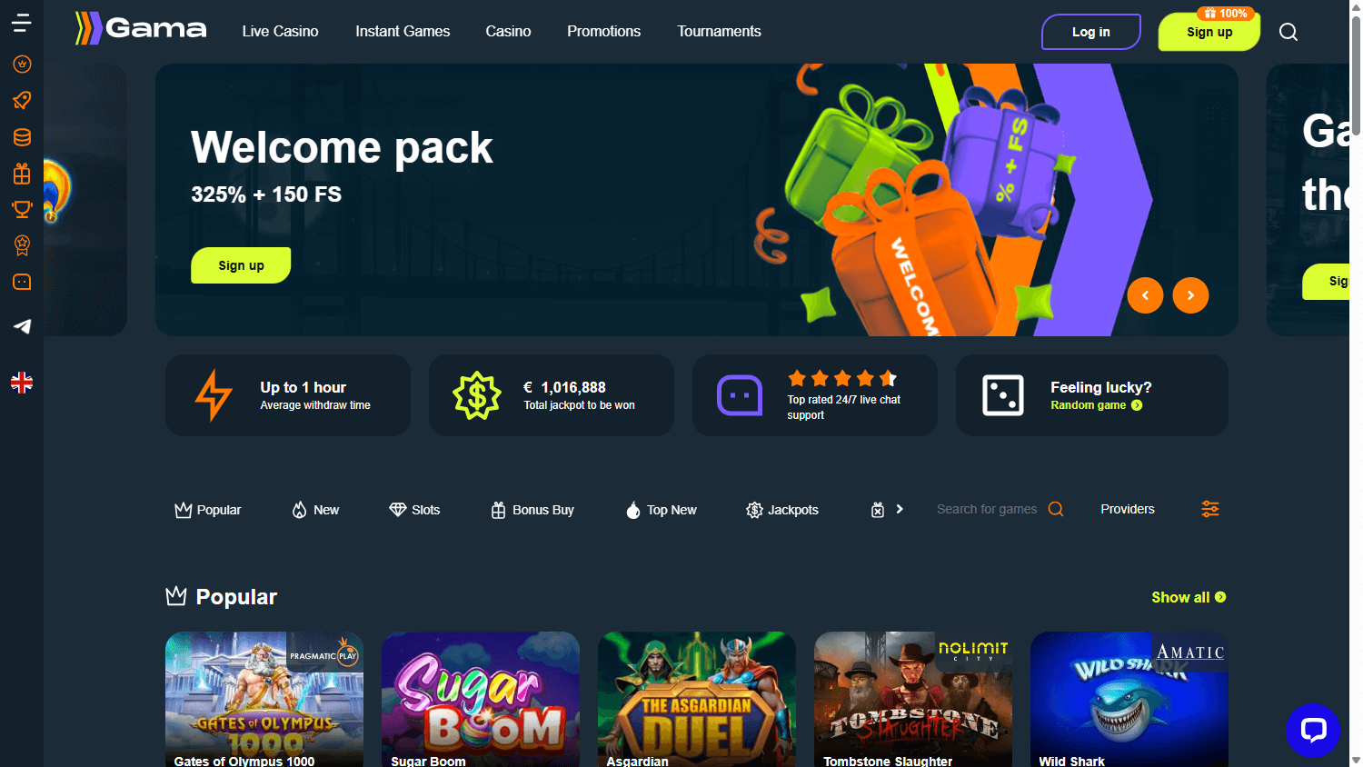 Gama Casino Crypto Deposit Options for Canadians, GamaCasino1 Best Choice