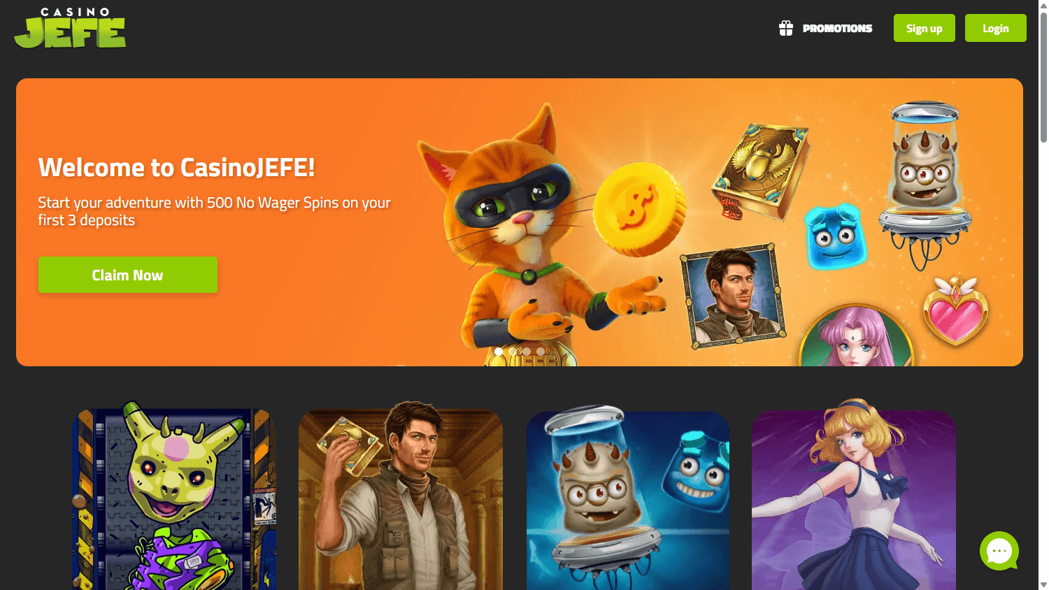 Casino_JEFE_homepage_desktop