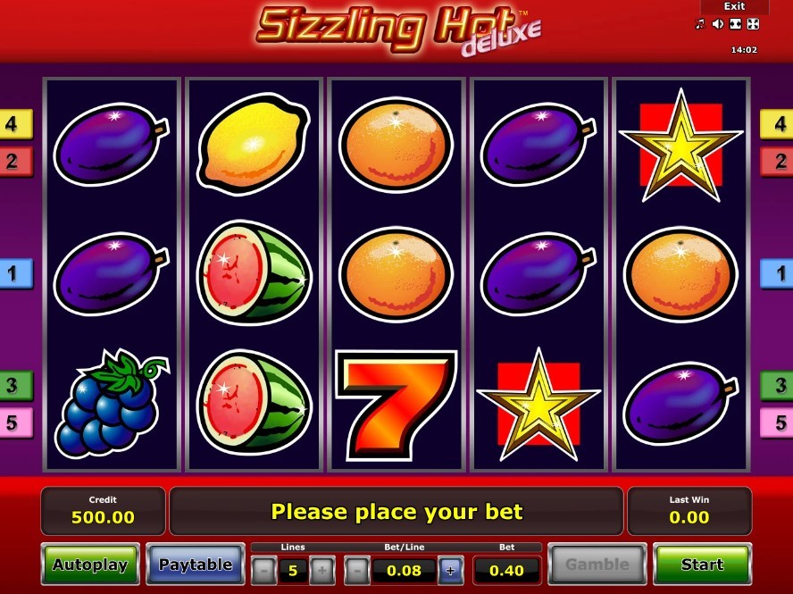 sizzling hot casino games
