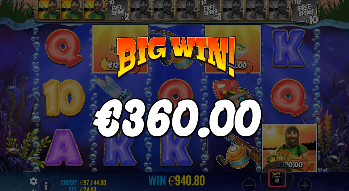 Big Bass Bonanza Holdand Spinner big win