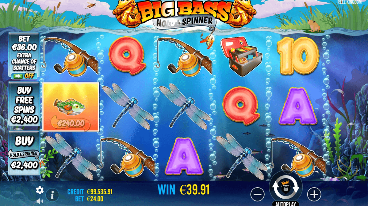 Big Bass Bonanza Hold and Spinner win