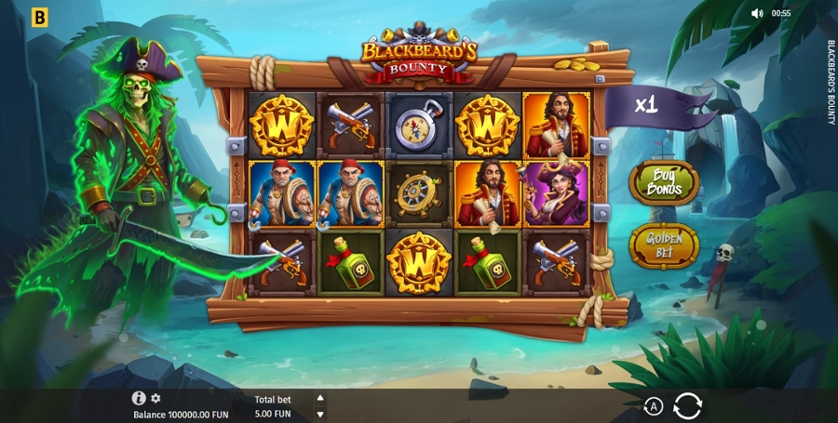 Blackbeard's Bounty (BGaming) slot demo Juego tragamonedas gratis