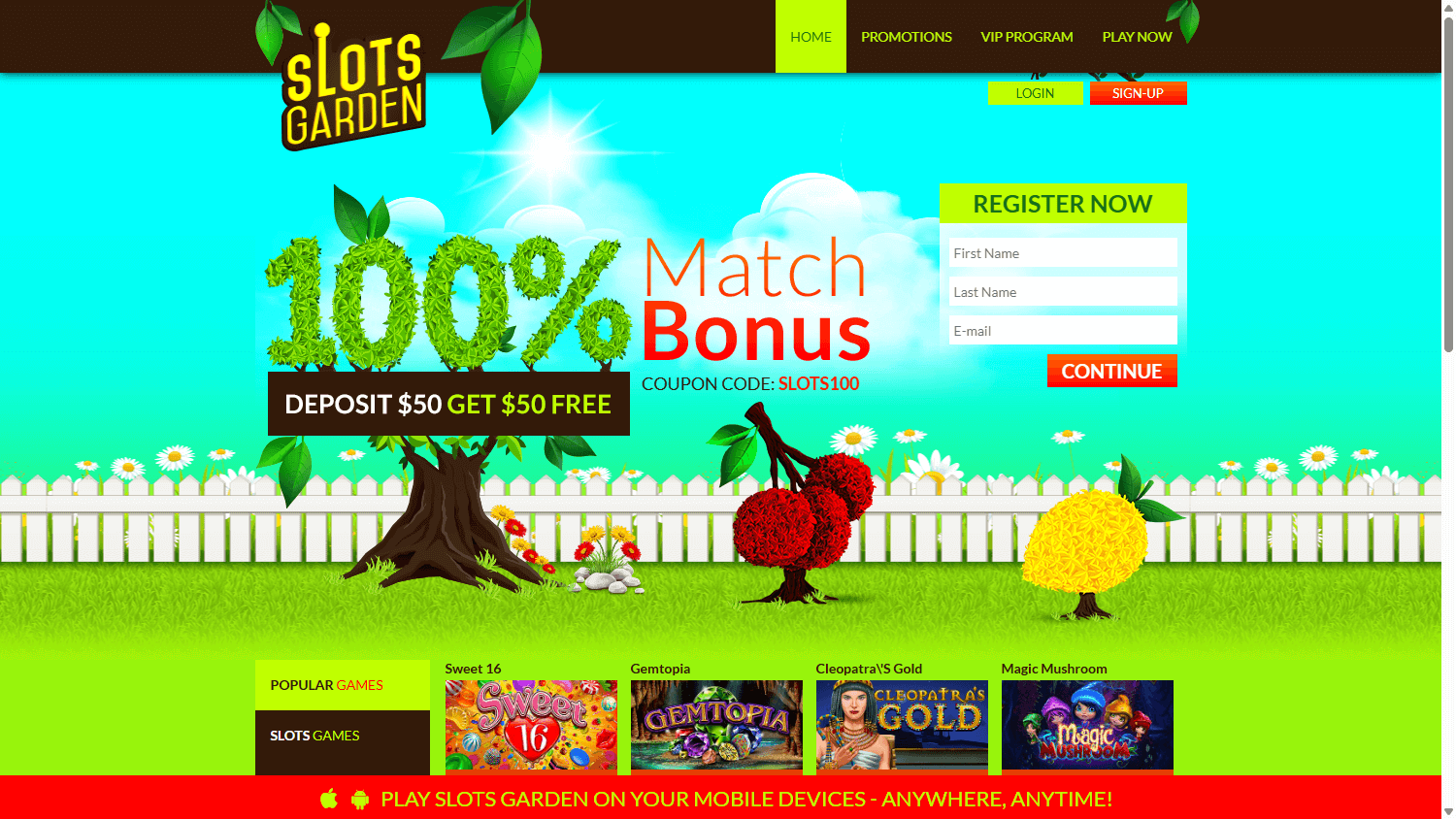 Slots_Garden_Casino_homepage_desktop