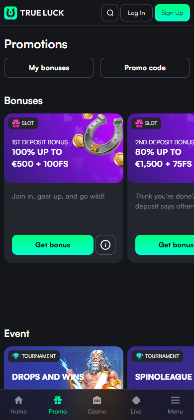 TrueLuck_Casino_promotions_mobile