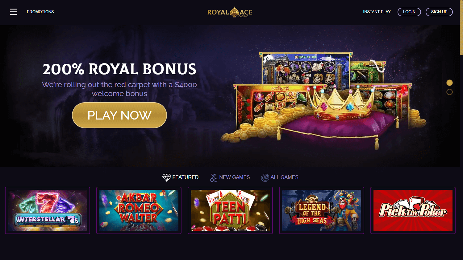 Royal_Ace_Casino_homepage_desktop