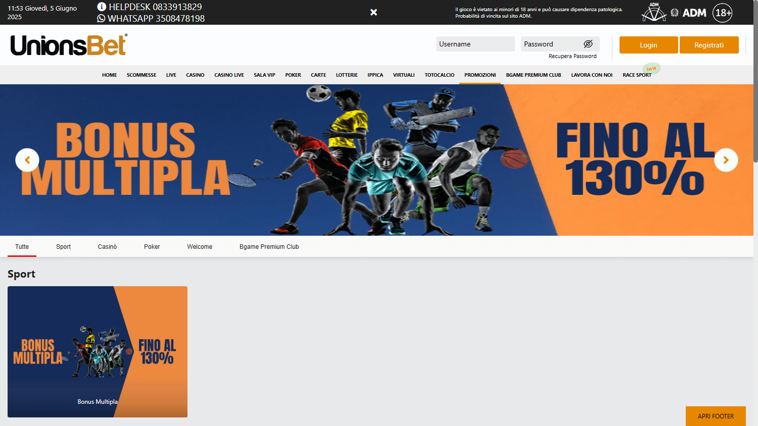 UnionsBet Promotions