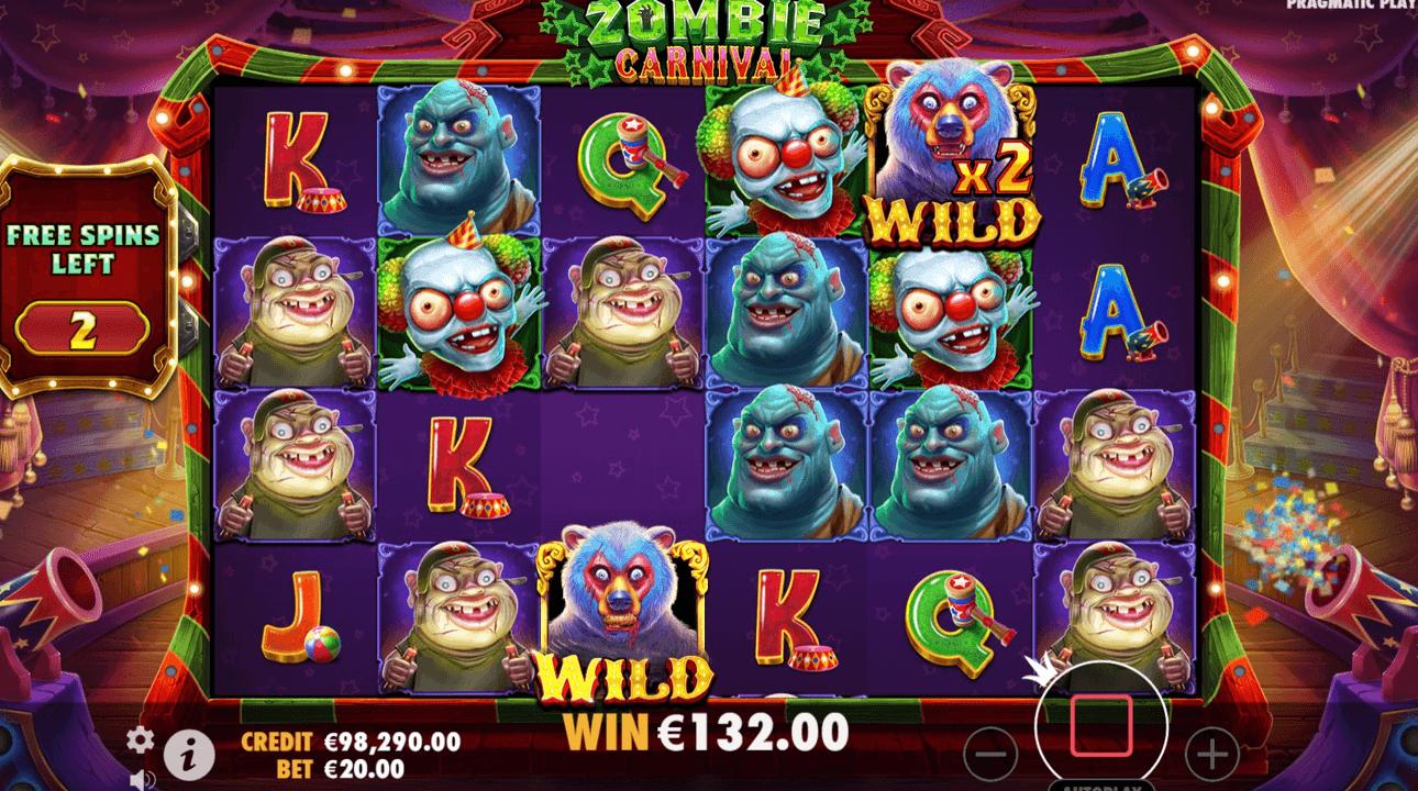 Zombie Carnival free spins