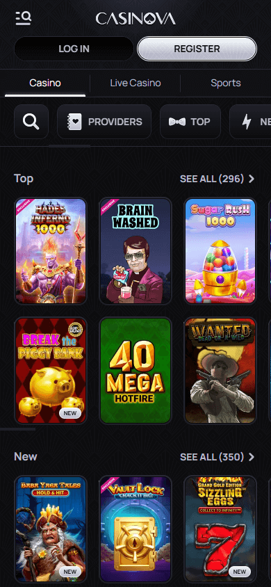 biggest Casinova weekend bonus banner