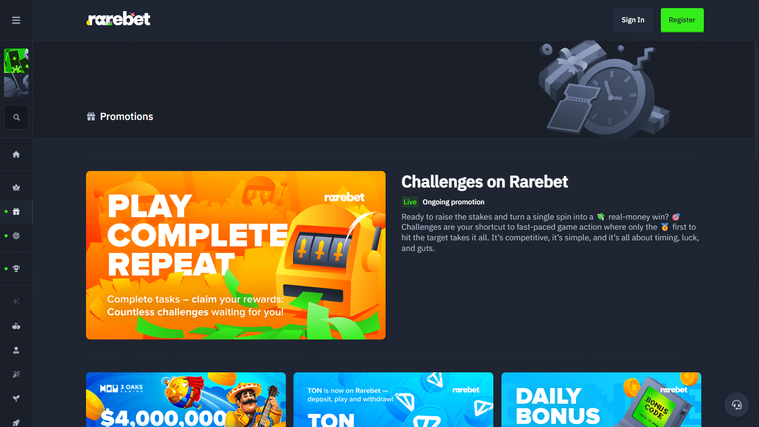 Rarebet_Casino_promotions_desktop