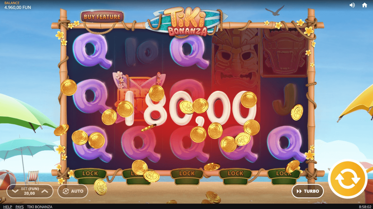 Tiki Bonanza win