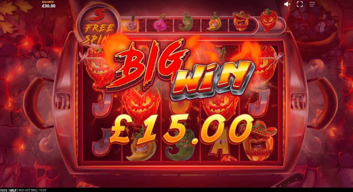 Red Hot BBQ big win
