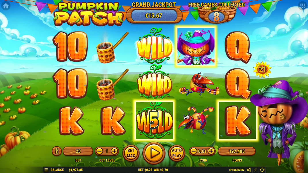 Pumpkin Patch Expanding wild symbol