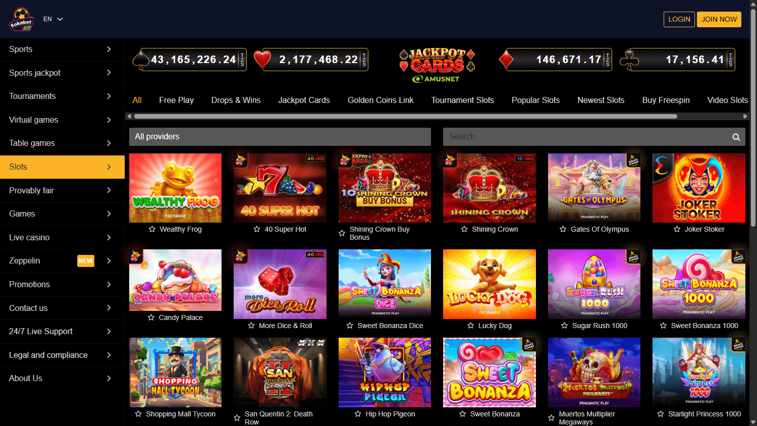 Sokabet_Casino_game_gallery_desktop