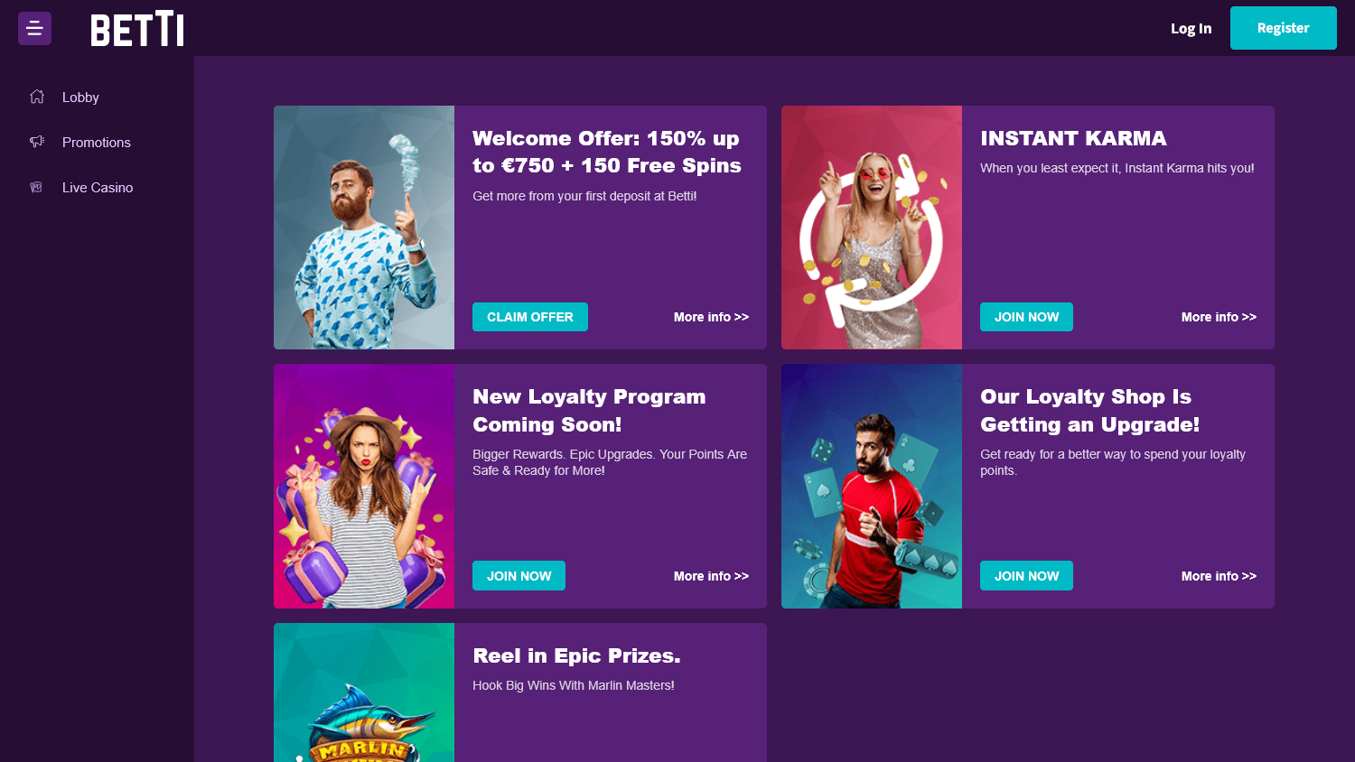 Betti Casino Promotions