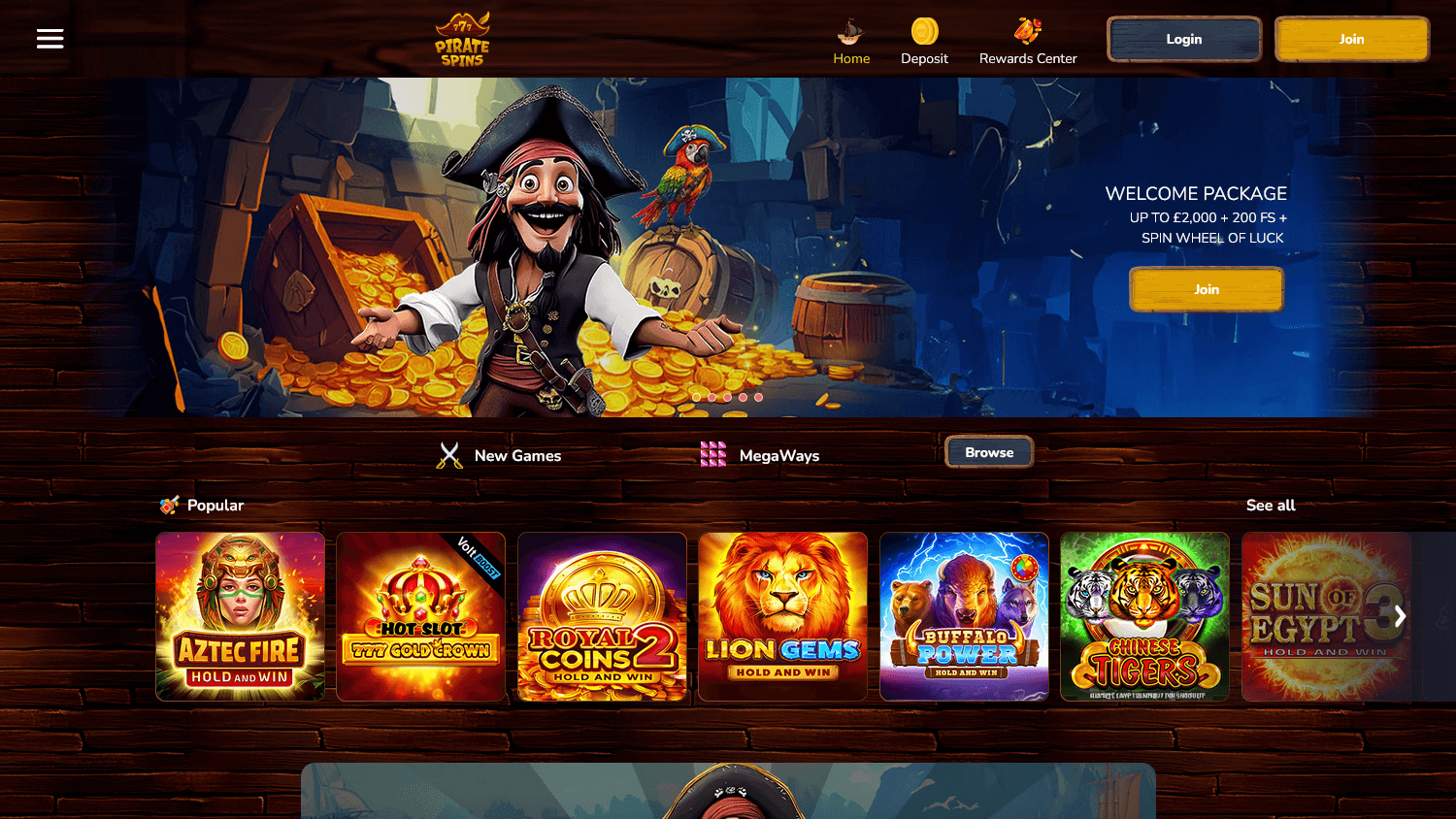 piratespins_casino_homepage_desktop