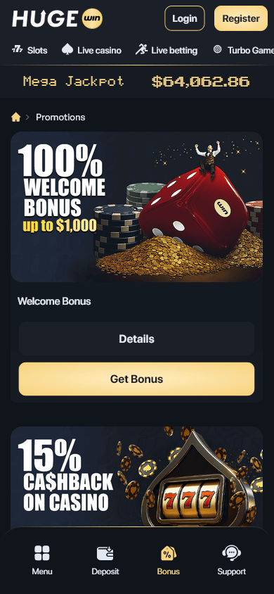 hugewin_casino_promotions_mobile