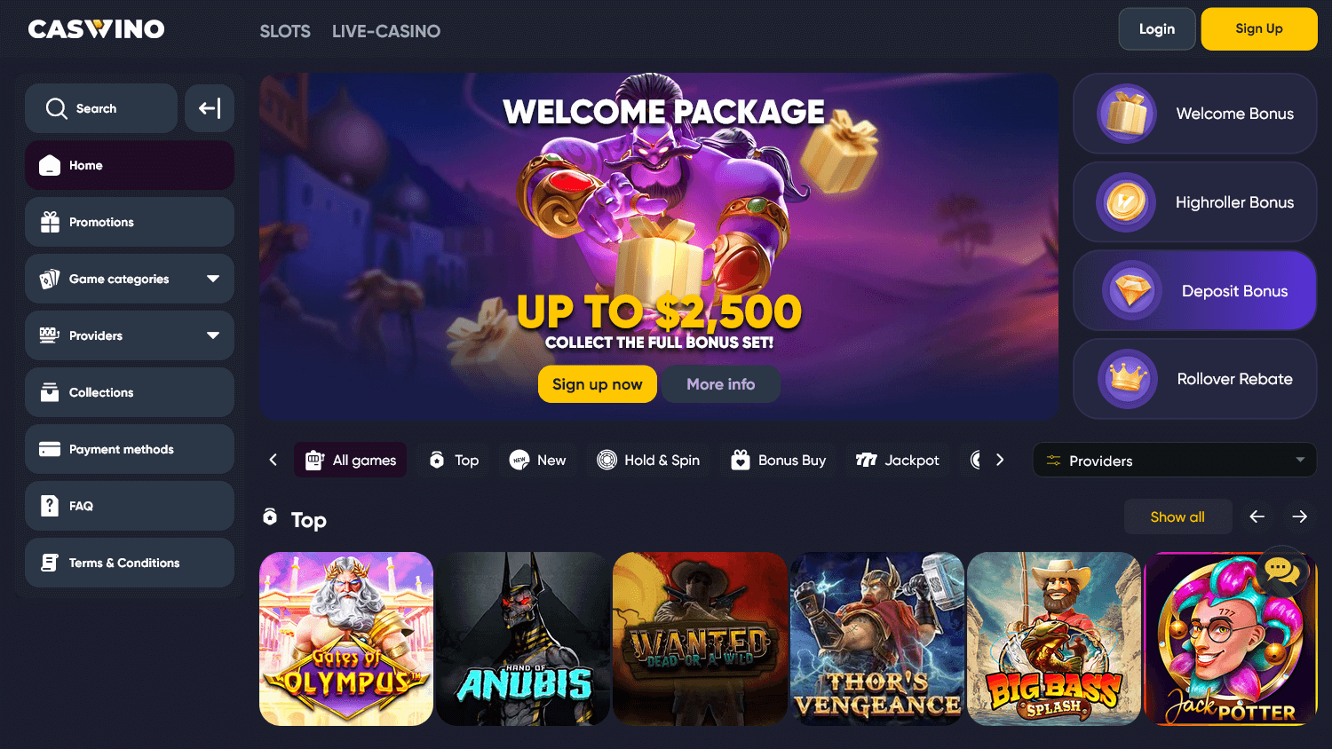 caswino_casino_homepage_desktop