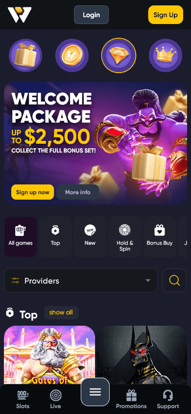 caswino_casino_homepage_mobile