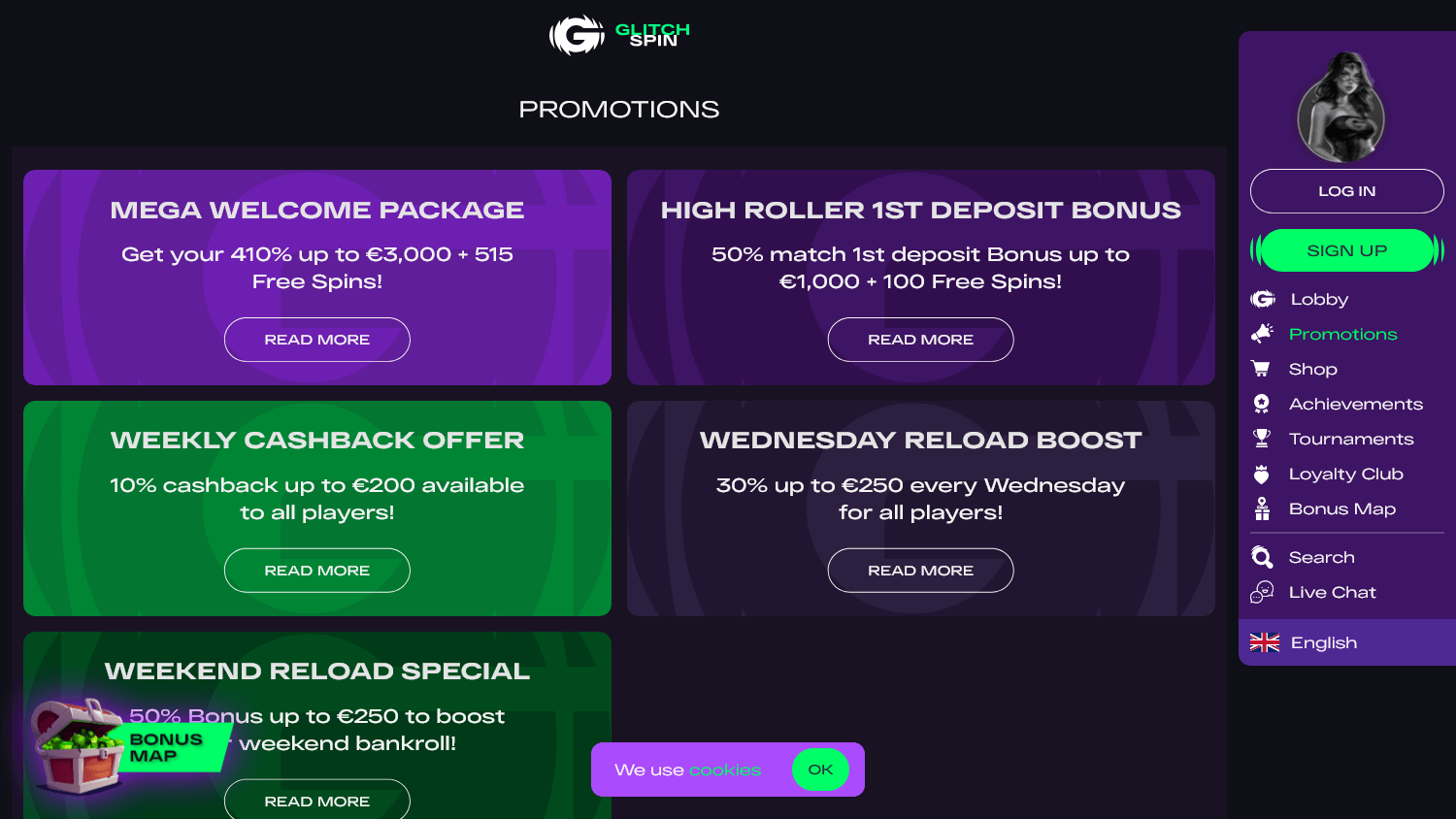 glitchspin_casino_promotions_desktop