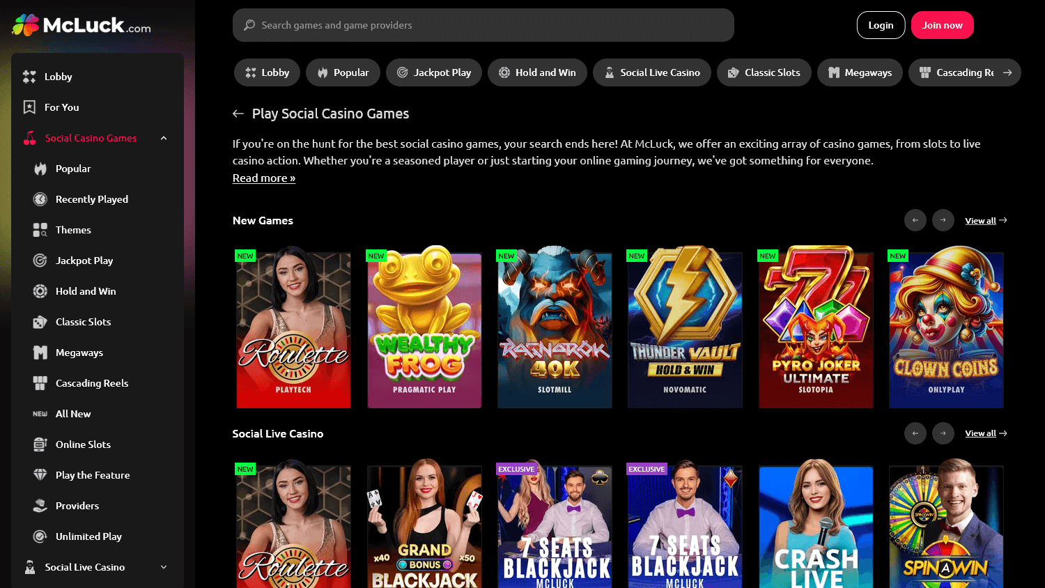 Mcluck McLuck Casino USA Review 2026 | 7,500 Gold Coins + 5 SC