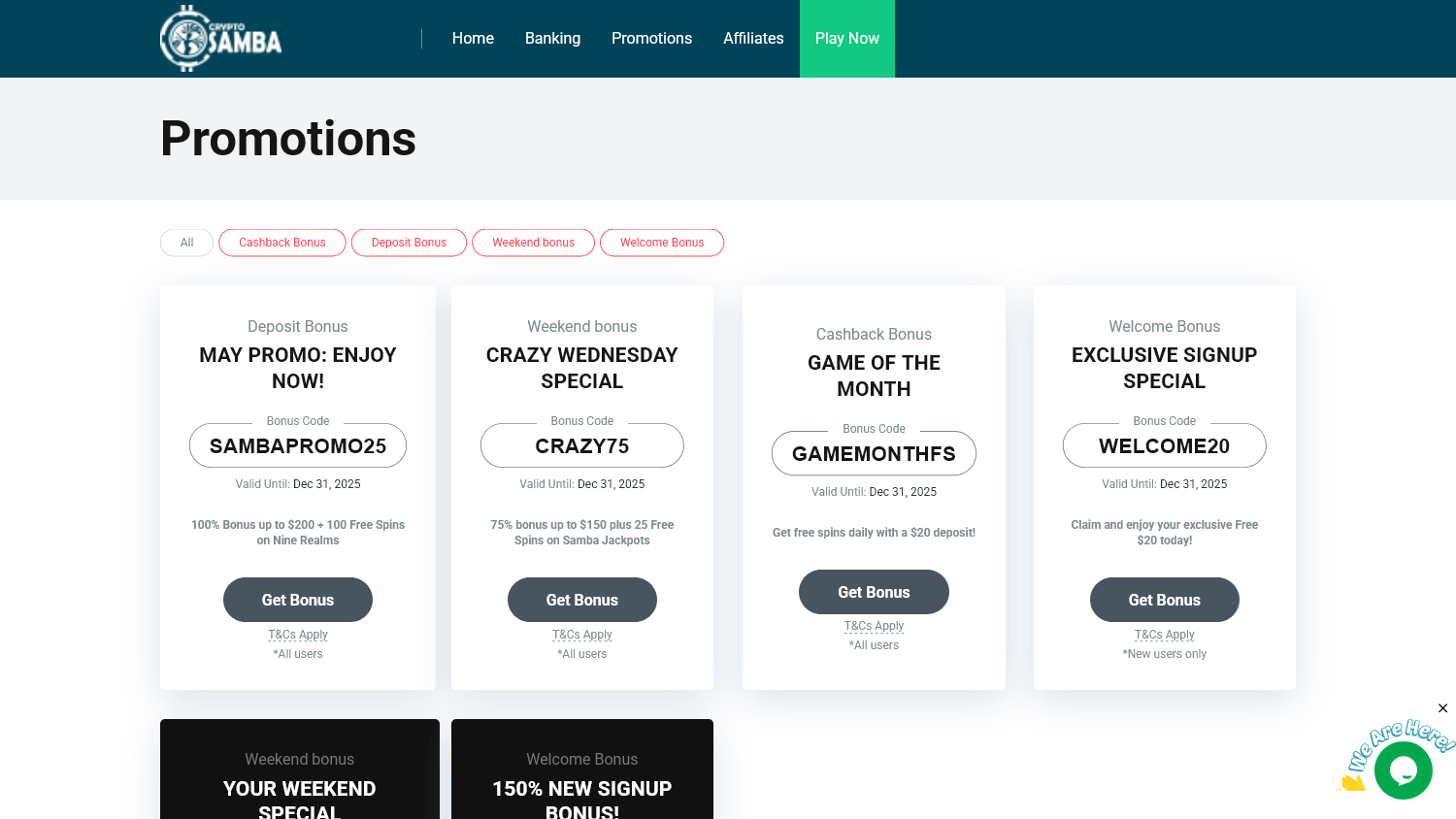 cryptosamba_casino_promotions_desktop