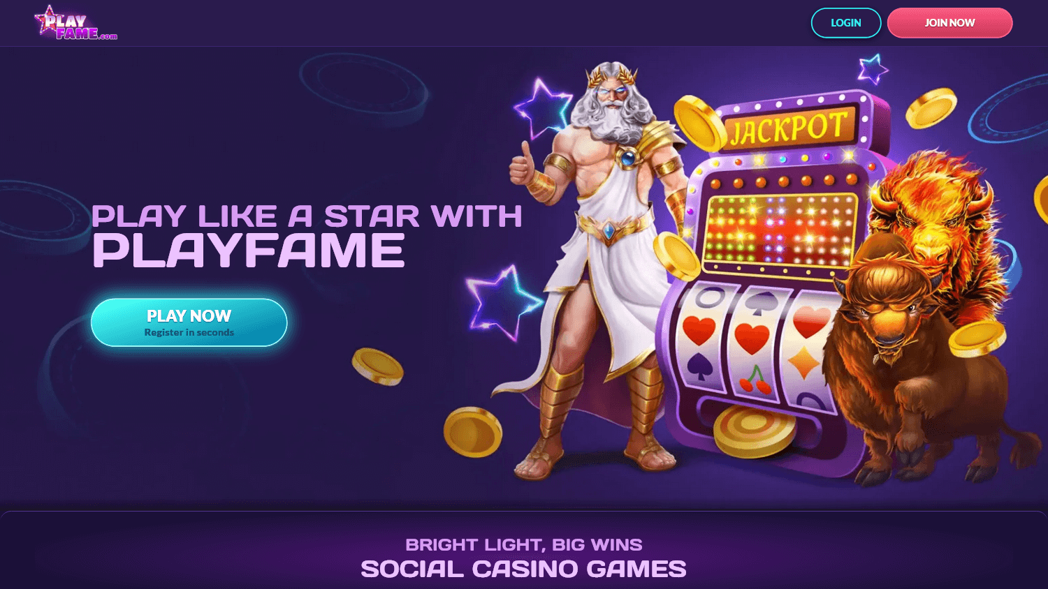 playfame_casino_homepage_desktop