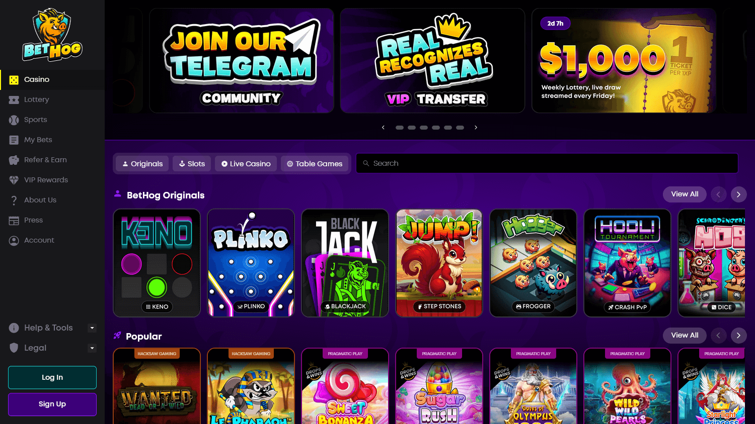 bethog_casino_homepage_desktop