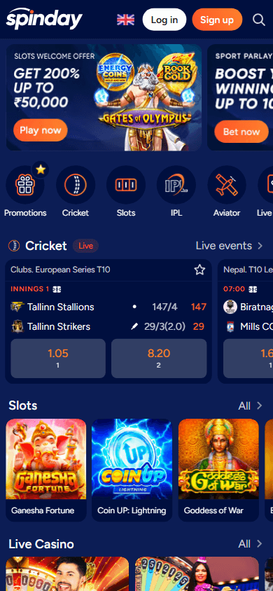 spinday_casino_homepage_mobile