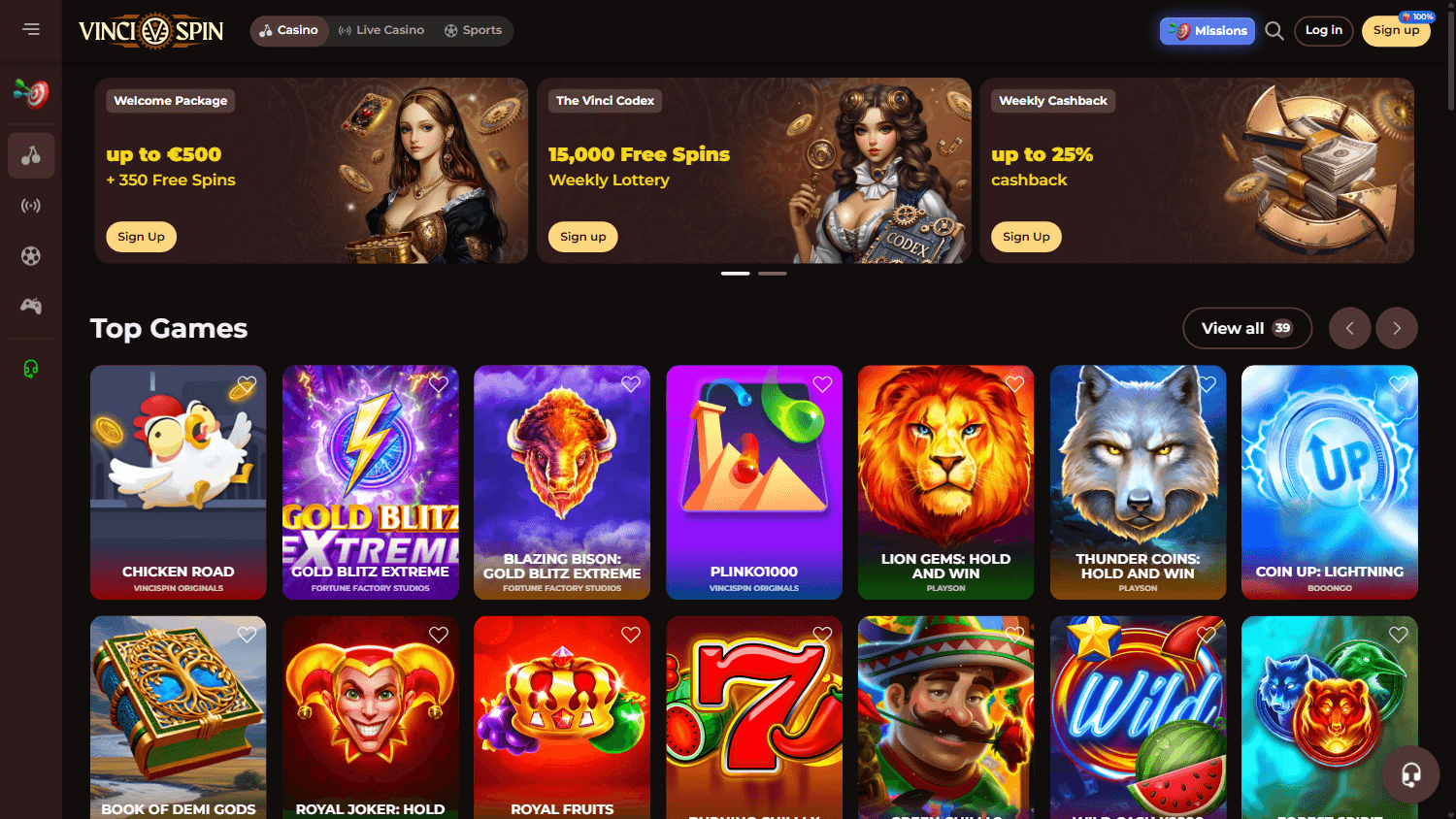 vincispin_casino_promotions_desktop