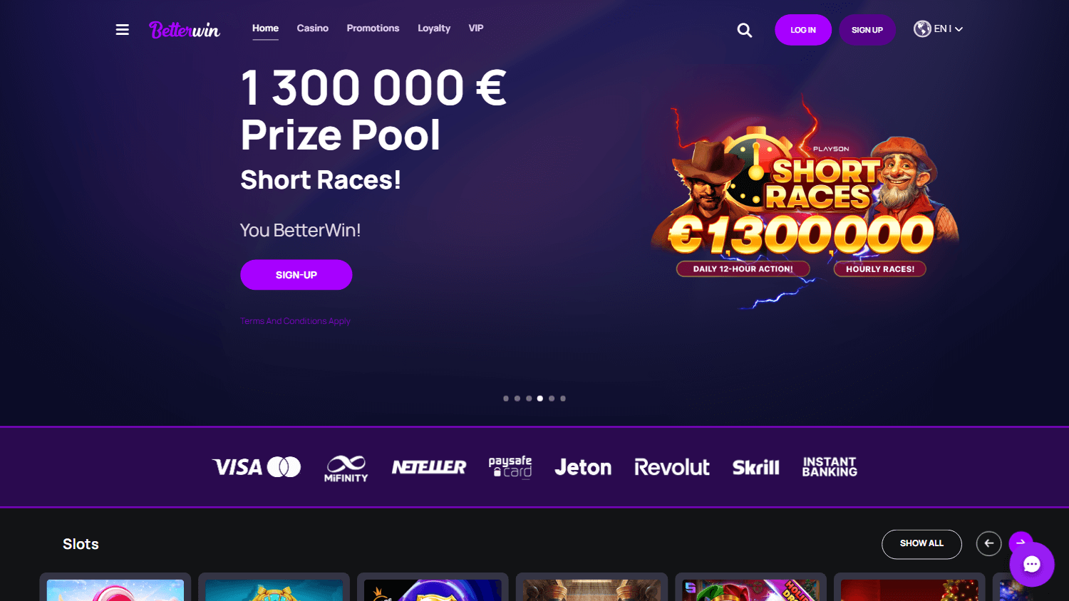 betterwin_casino_homepage_desktop