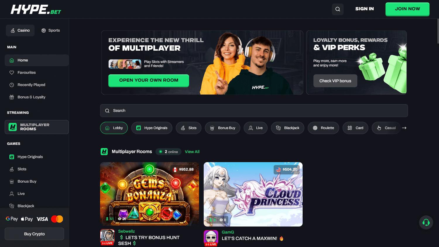 bestes Hypekasino Casino